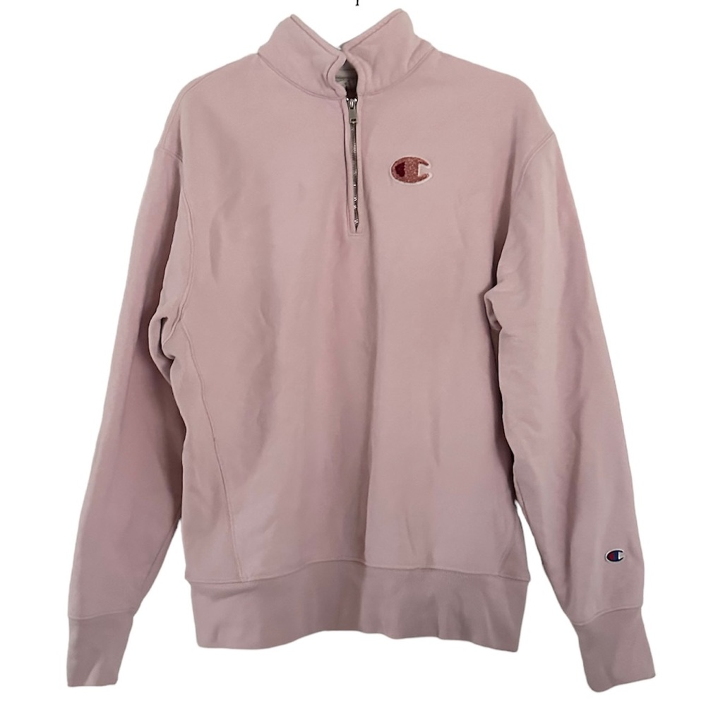 Champion Reverse Weave Quarter-zip Light Pink